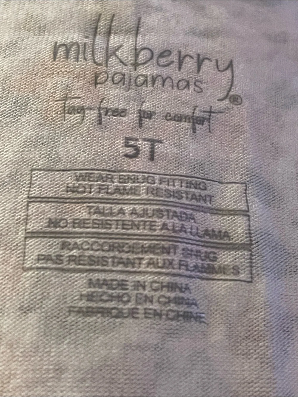 New! NWOT Milkberry Girls 2pc Bamboo Floral Pajama Set SZ 5T